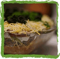 Refried beans and layered dip