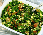 A bowl of tabbouleh salad